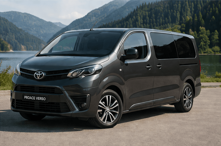 Minivan airport transfer vehicle